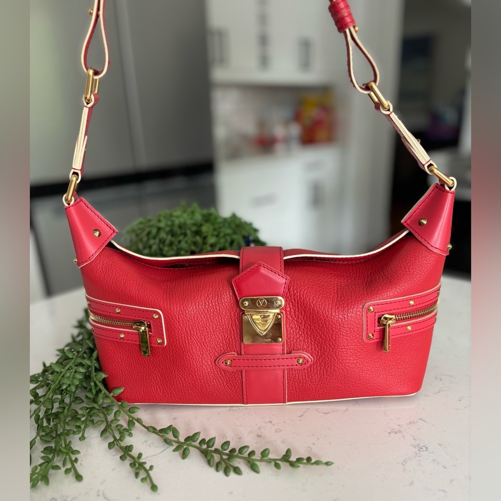 Louis Vuitton Red Suhali Shoulder Bag
